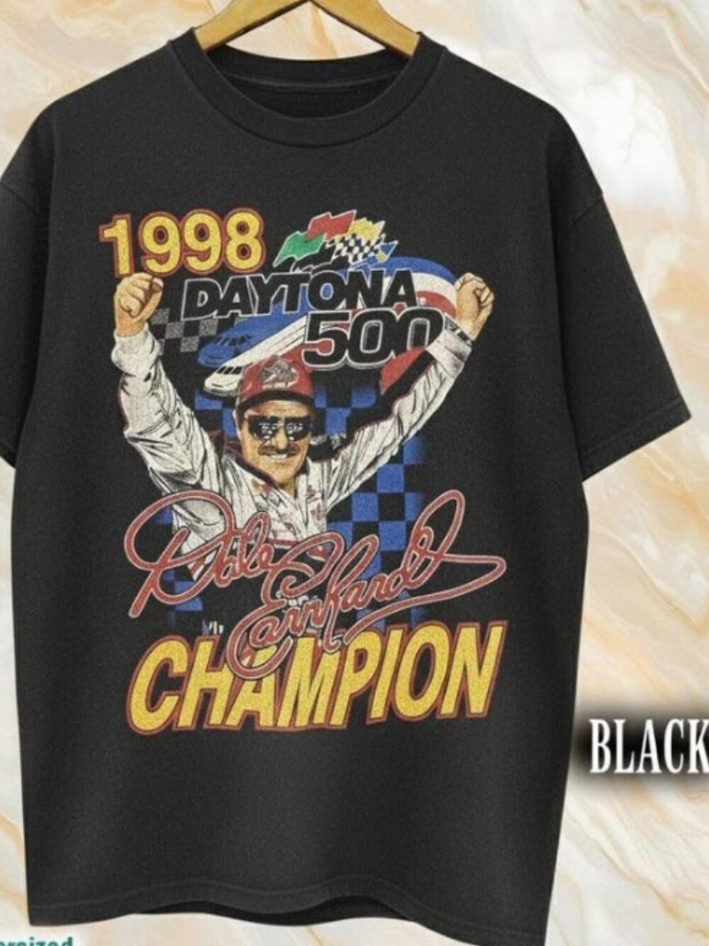 1998 Daytona 500 Dale Earnhardt T-Shirt, Nascar Racing Shirt